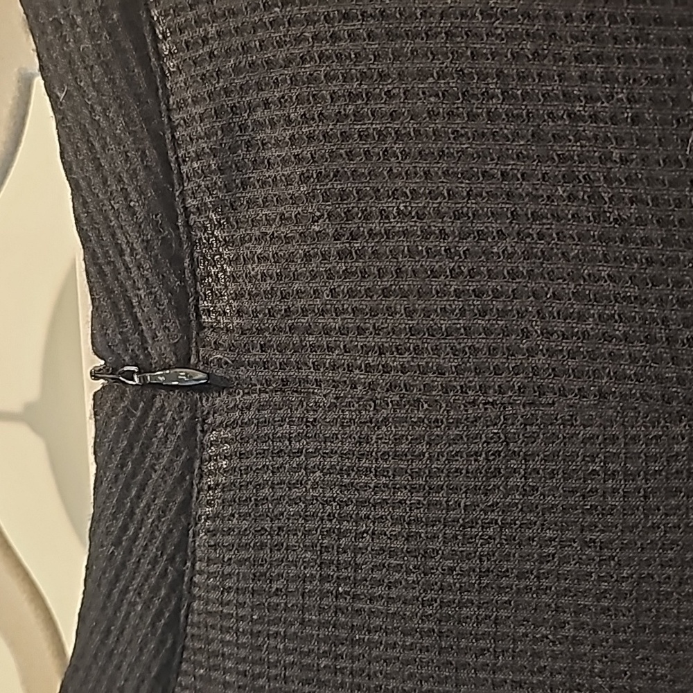 Amazon Miholl Waffle Knit top with lace sleeves - Picture 7 of 13